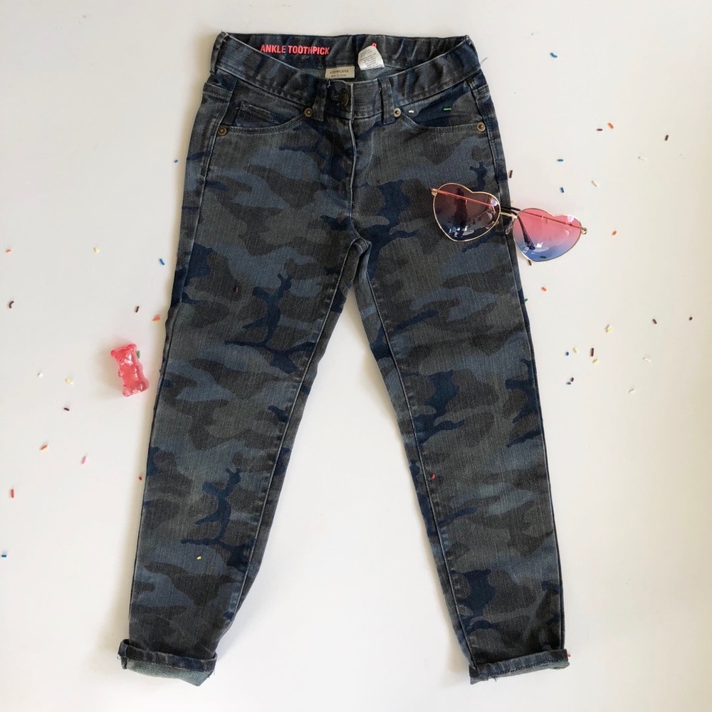 J Crew Crewcuts Navy camo jeans
